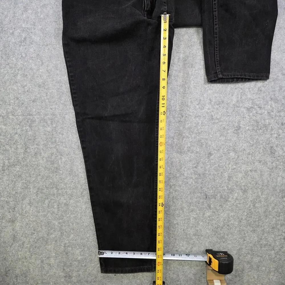 Vintage 90s‎ Levis 560 Jeans Mens 38x34 Black Denim Loose Fit Tapered Made USA